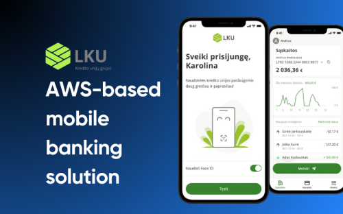 AWS-based mobile banking app