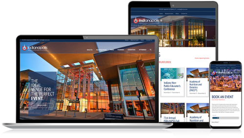 Indiana Convention Center WordPress Website Design