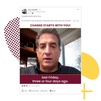 Tony Chiarelli LinkedIn Post