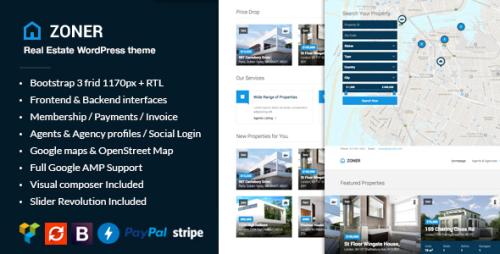 Zoner - Real Estate WordPress Theme