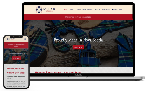 Salt Air Collections Ecommerce Website