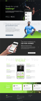 Mobile App and Landing Page