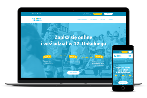 Onkobieg. Registration website