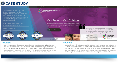Accessible PDFs and Website Remediation