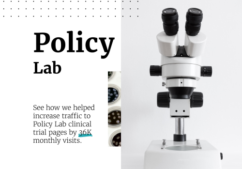 Policy Lab Clinical Trials - SEO Case Study