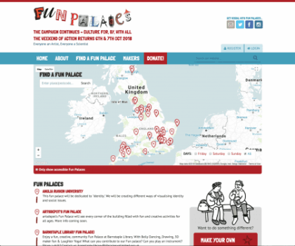 Fun Palaces Global Event Platform Development
