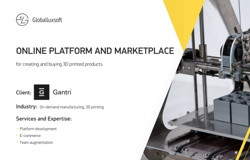 Online platform and marketplace for creating and buying 3D printed products