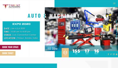 Website for Trident Auto Expo