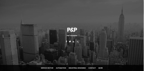 Web Development for an Industrial Company in India