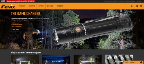 SEO Work for Fenix Lighting