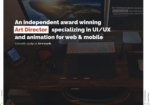 Animated project for Vadim Sherbakov (madebyvadim)