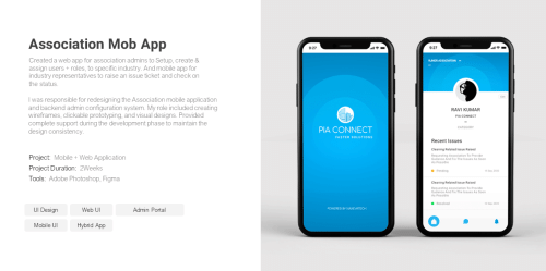 Association Web/Mobile App