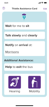 Thistle Assistance Card