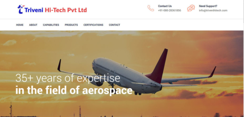 Triveni Hi-Tech Pvt. Ltd. - Web Development for Aerospace