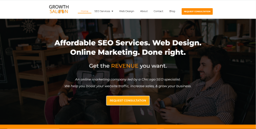 Growth Saloon New Website