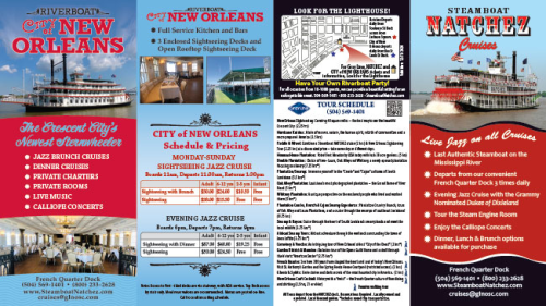 New Orleans Steamboat Co. brochure