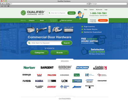 Qualified Hardware -Comercial E-commerce Store