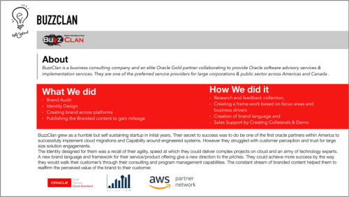 Brand awareness with sales support