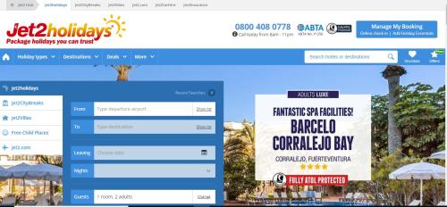 Jet 2 Holidays Website Development