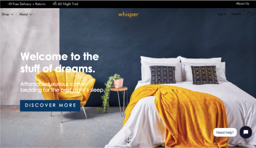 Market strategy for interiors brand, Whisper