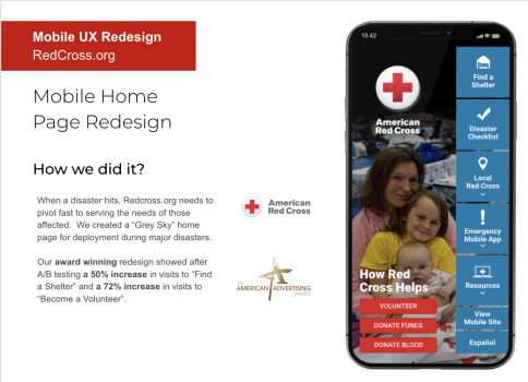 Red Cross Mobile UX Redesign