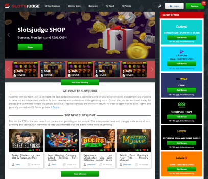 LAUNCH OF SLOTSJUDGE.COM