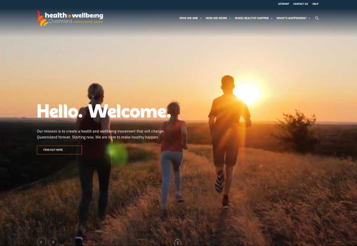 Health and Wellbeing Queensland Website