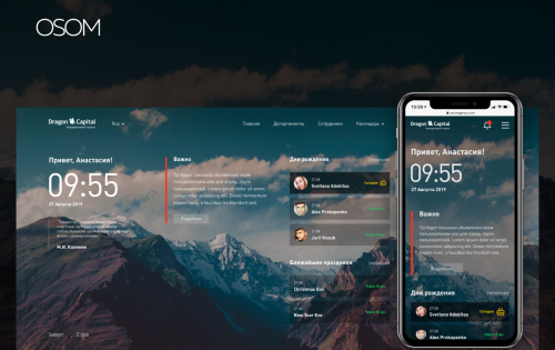 Corporate internal portal development
