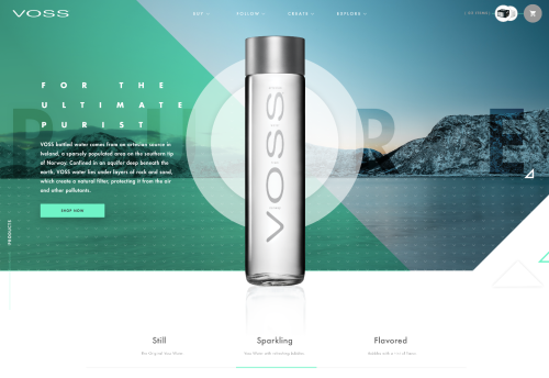 Voss Water Website & Ecommerce Revamp