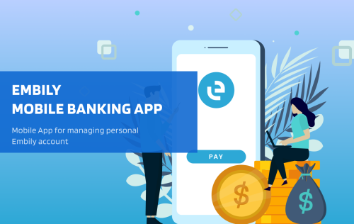 Embily Mobile Banking App. Mobile App for managing personal Embily account.