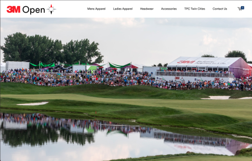 3M Open Championship Merchandise Website Design