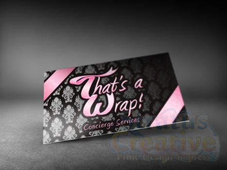 That's a Wrap Business Card Design, Mockup, & Print
