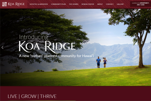 Koa Ridge - Hawaii Web Design
