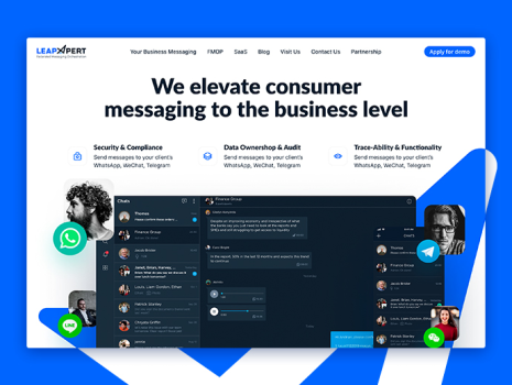 LeapXpert corporate website