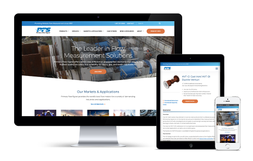 PFS and Turbines Industrial Website Design