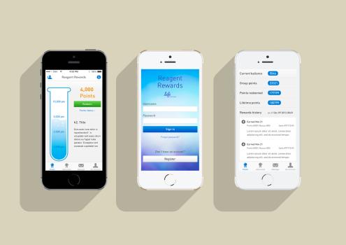 Rewards App - Screens