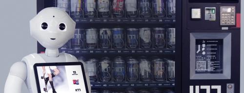 1177 - Retailtainment 4.0 using connected vending machines and social robots