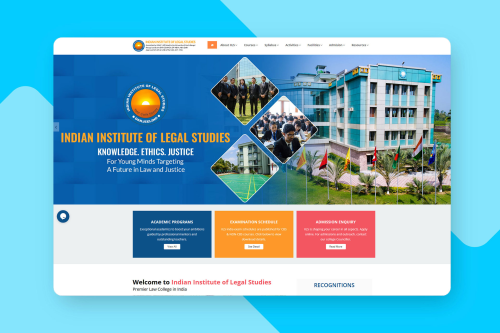 Indian Institute of Legal Studies Website Design