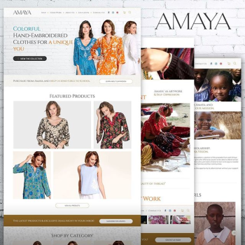 AnoLogix E-commerce Web Design - Amaya Textiles