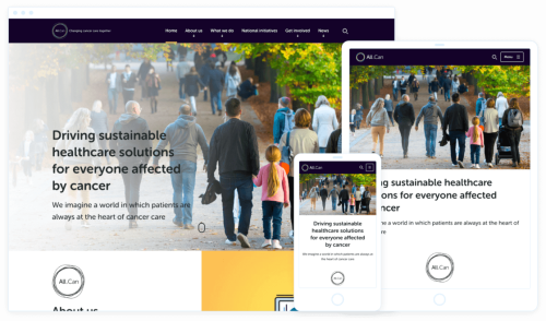 WordPress Web Design and a secure members area for All.Can, London