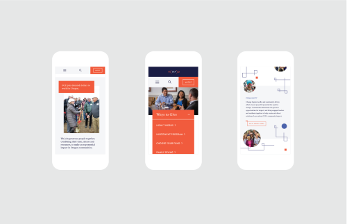 Website-Design und -Entwicklung für Oregon Community Foundation