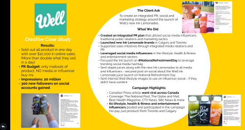 Influencer case study