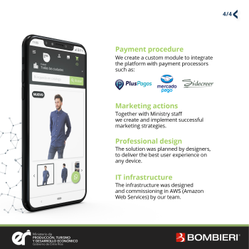 Bombieri partnered with the Ministry of Production of Entre Ríos to transform e-commerce access for entrepreneurs.