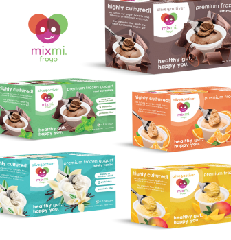 Mixmi Frozen Yogurt Brand and Packaging