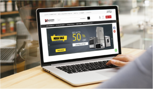 Modern Electronics E-commerce Website Design and Development