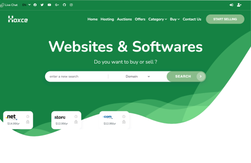 Hoxce - Marketplace to Sell and Buy Websites & Software