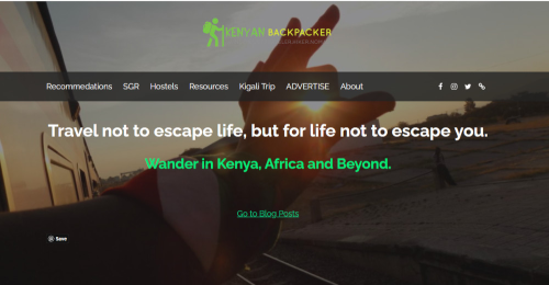 Kenyan Backpacker Travel Blog