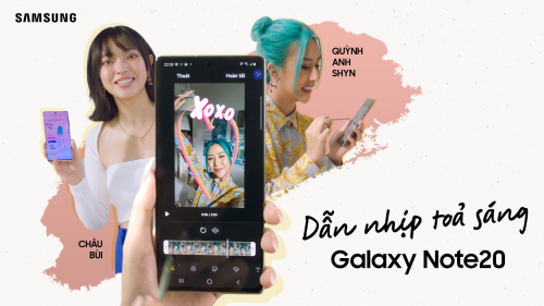 "Cảm hứng dẫn nhịp tỏa sáng" for Samsung Galaxy Note20