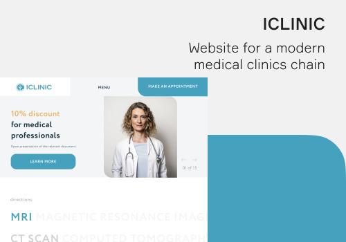 Website for a clinic chain