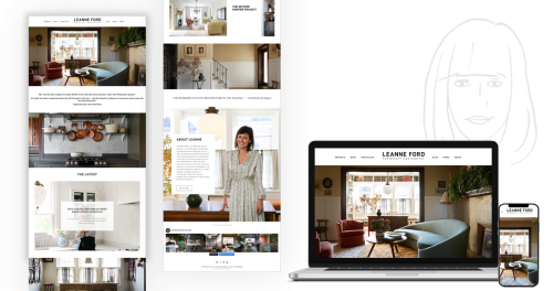 Web Design and Development for a Famous Interior Designer